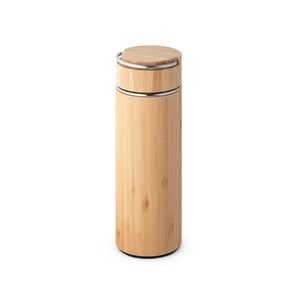 THERMOS EN BAMBOU ET ACIER INOX 440 ML 'SNOW'