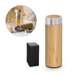 THERMOS EN BAMBOU ET ACIER INOX (90% RECYCLÉ) 430 ML ‘CAPTURE'