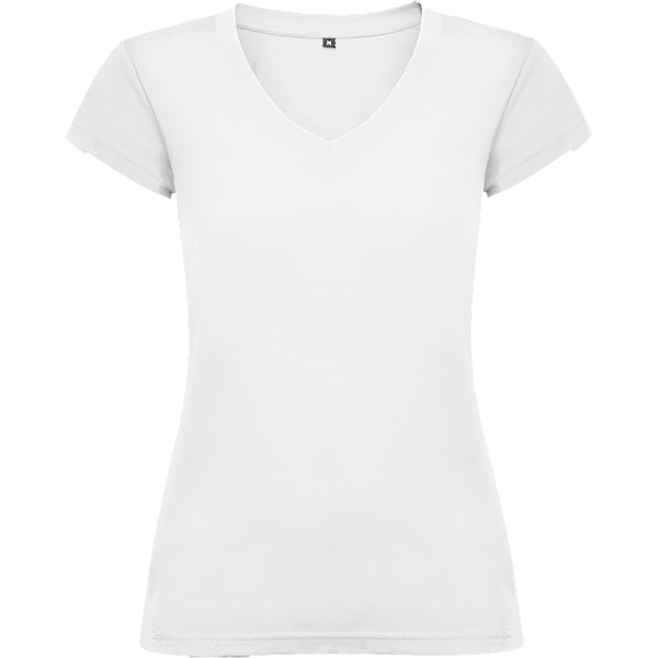 TEE-SHIRT COL V FEMME ’VICTORIA' 155g/M2