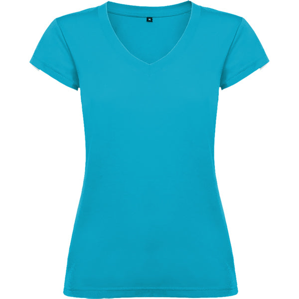 TEE-SHIRT COL V FEMME ’VICTORIA' 155g/M2