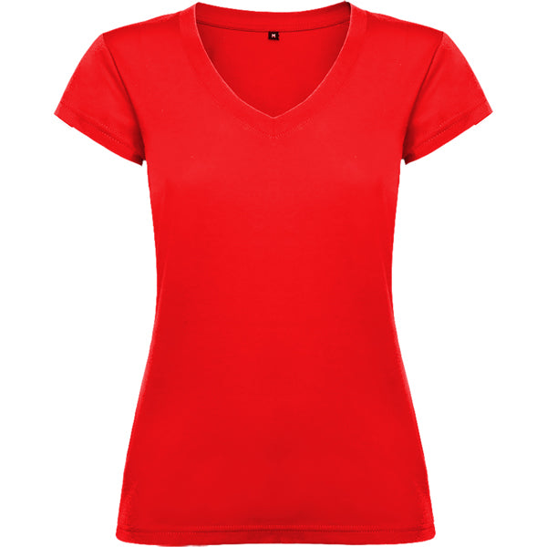 TEE-SHIRT COL V FEMME ’VICTORIA' 155g/M2