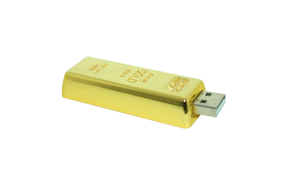 Clé USB Fantaisie, en Métal, Lingot d'Or - Cadeau Original Homme Ado
